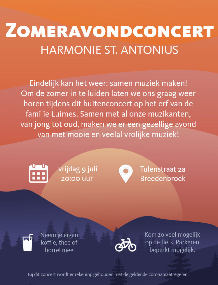 Zomeravondconcert 9 juli.